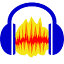 A favicon of Audacity