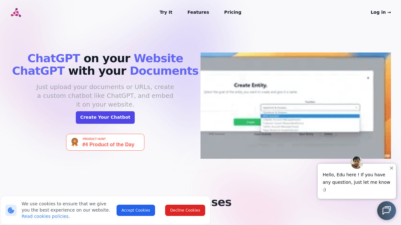 Altermind interface screenshot showing main features and user interface