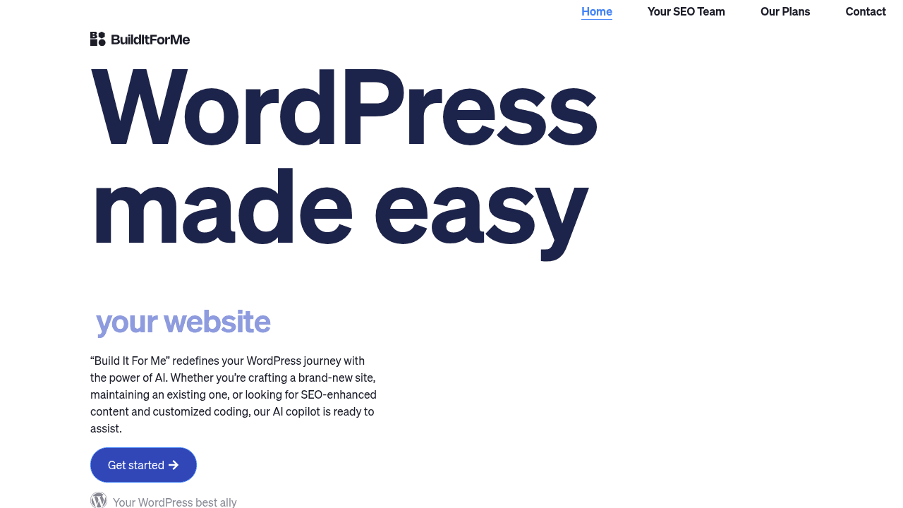 Billy interface screenshot showing main features and user interface