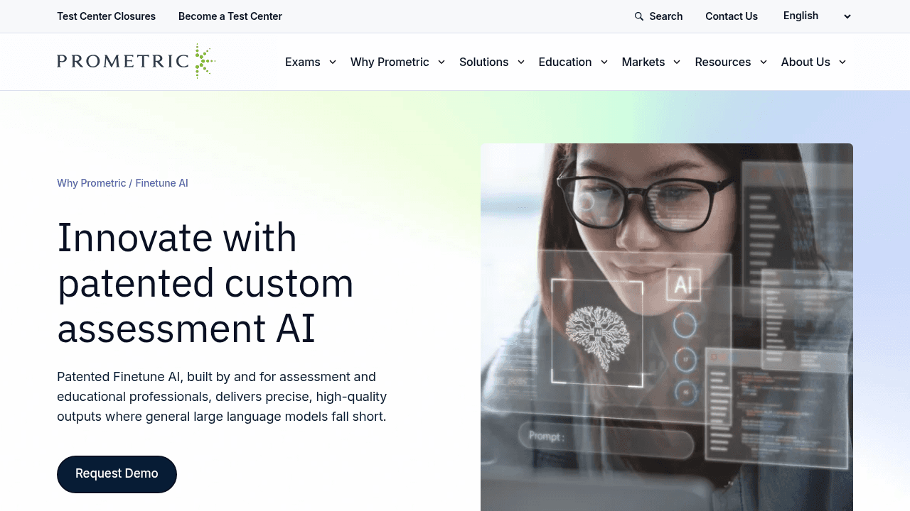 finetunelearning.com interface screenshot showing main features and user interface