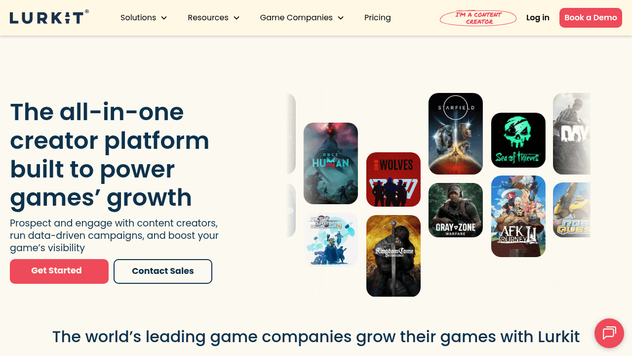 Lurkit interface screenshot showing main features and user interface