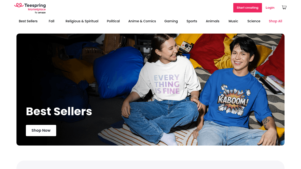 Spring interface screenshot showing main features and user interface