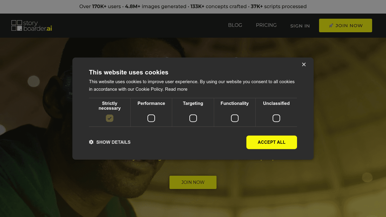 Storyboarder interface screenshot showing main features and user interface