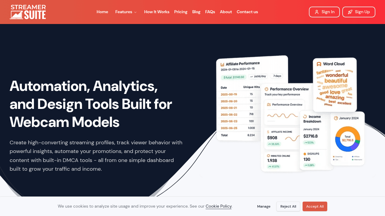 StreamerSuite interface screenshot showing main features and user interface