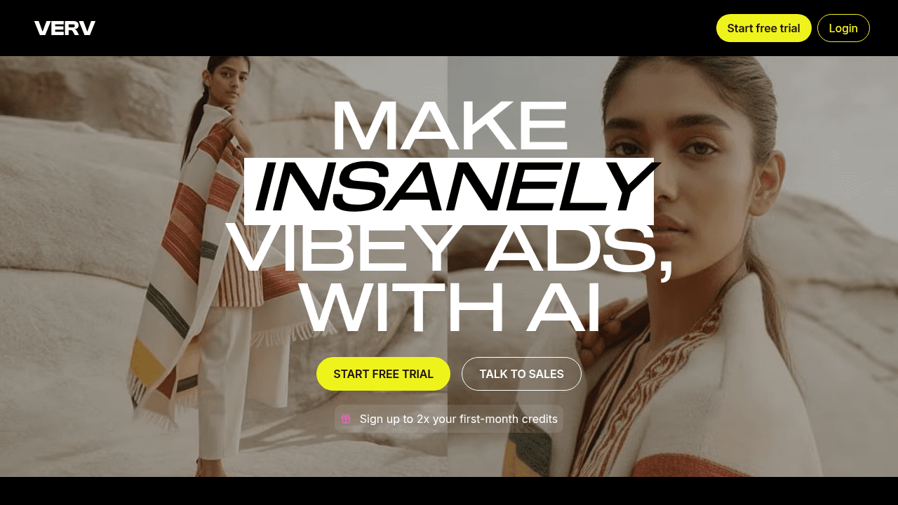 Verv FM interface screenshot showing main features and user interface