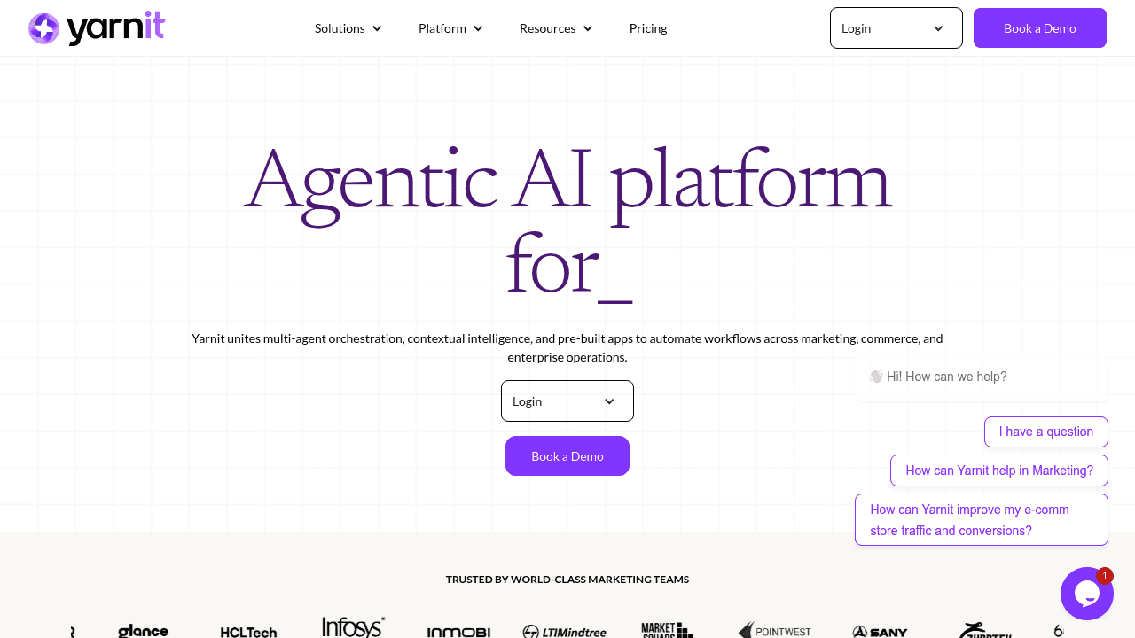 YarnIt interface screenshot showing main features and user interface