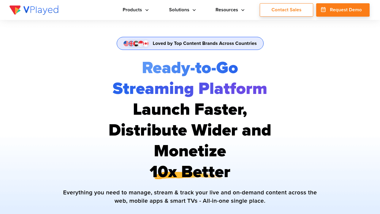 VPlayed interface screenshot showing main features and user interface