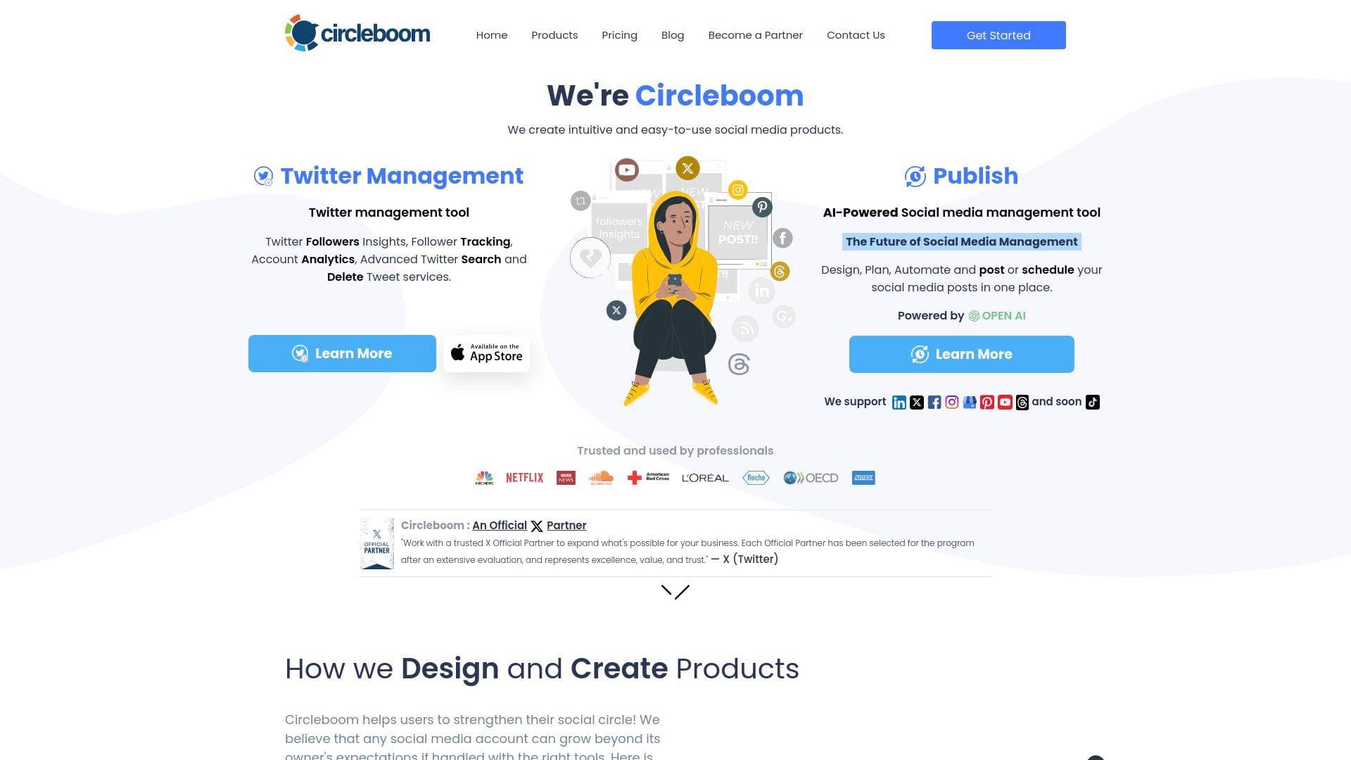 Circleboom interface screenshot showing main features and user interface