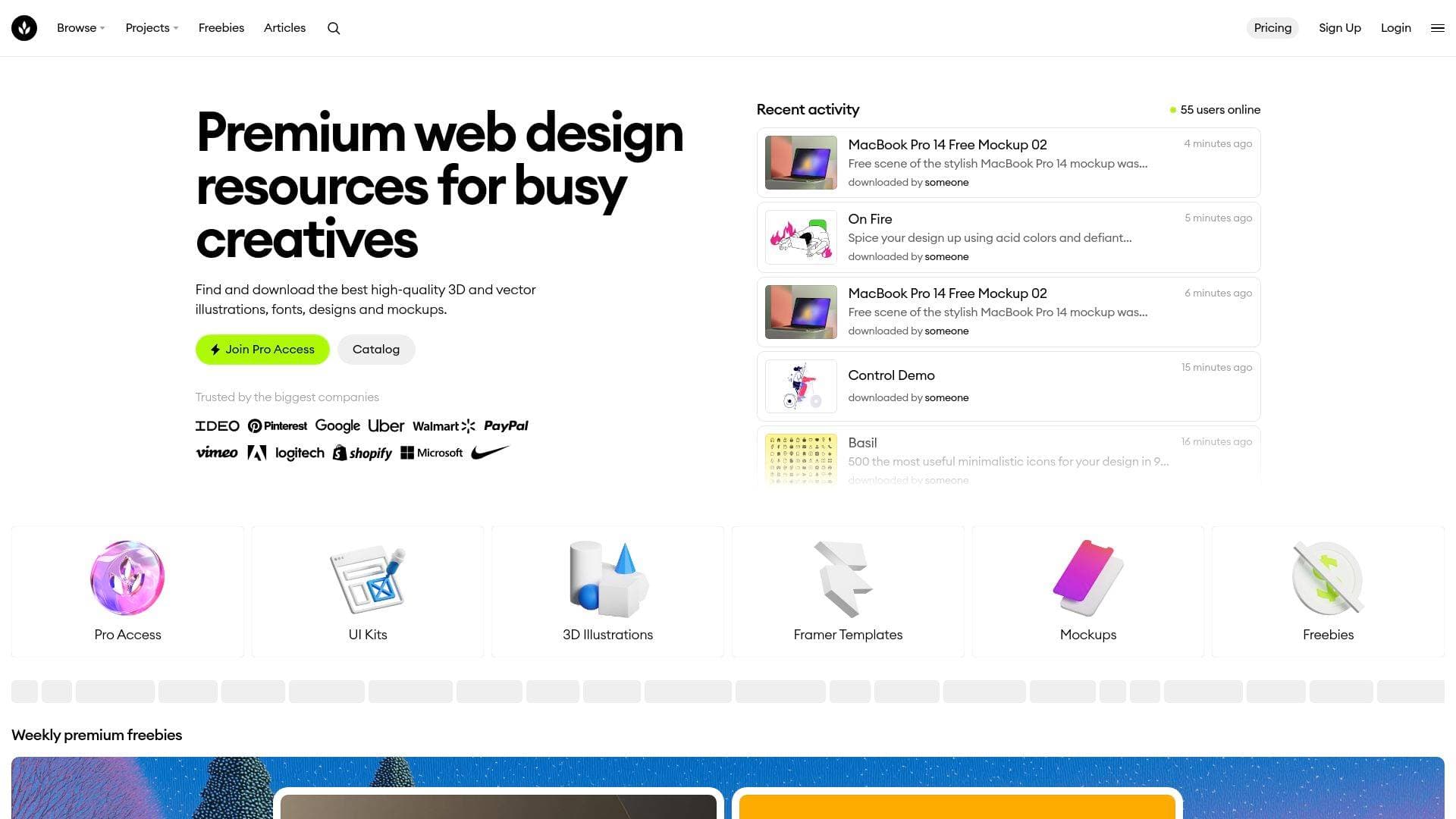 Craftwork interface screenshot showing main features and user interface