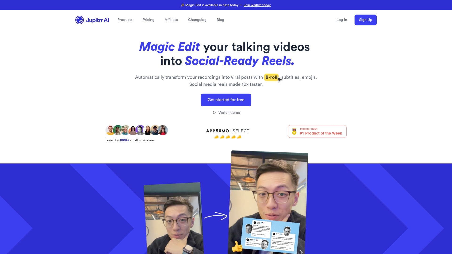 Jupitrr interface screenshot showing main features and user interface