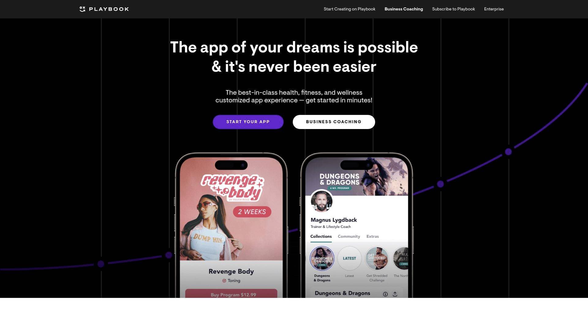Playbook interface screenshot showing main features and user interface