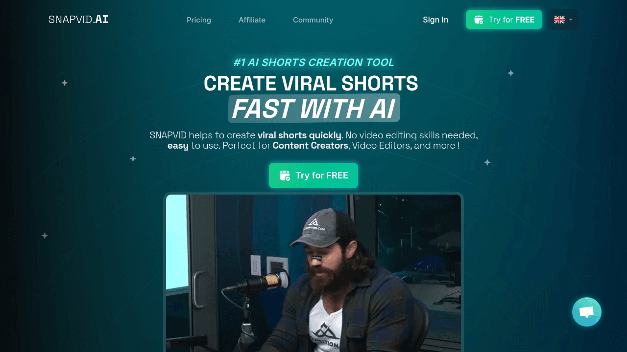 A screenshot of SNAPVID