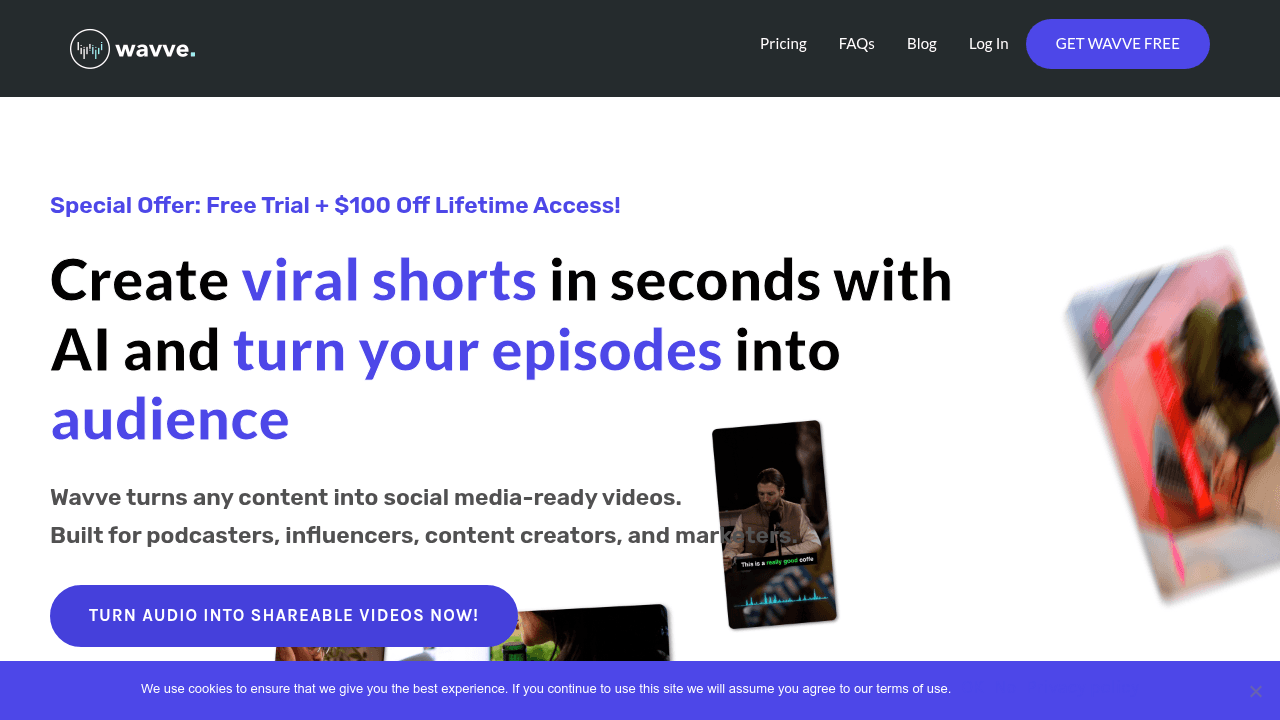 A screenshot of Wavve
