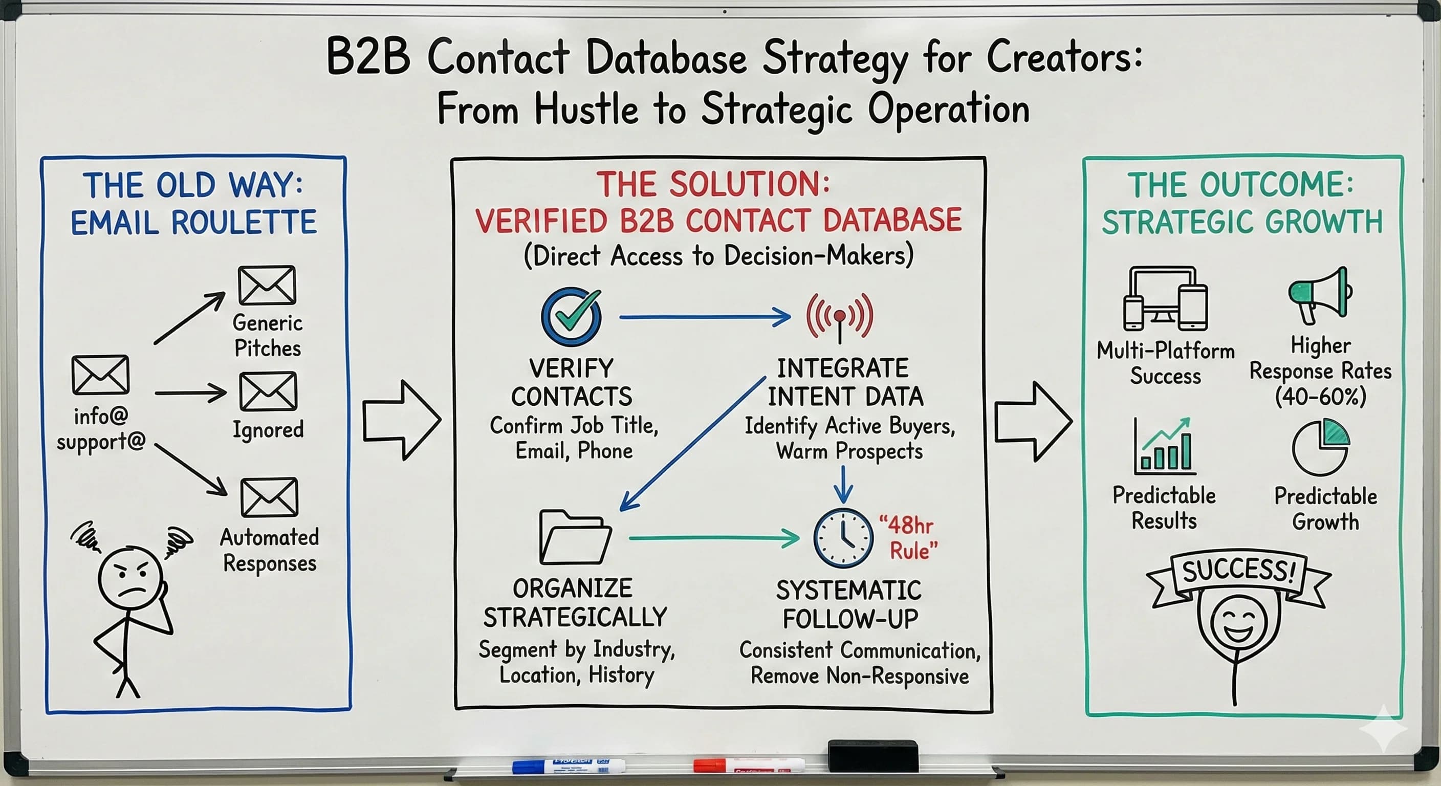 B2B Contact Database Strategy: Direct Access to Marketing Decision-Makers for Content Creators