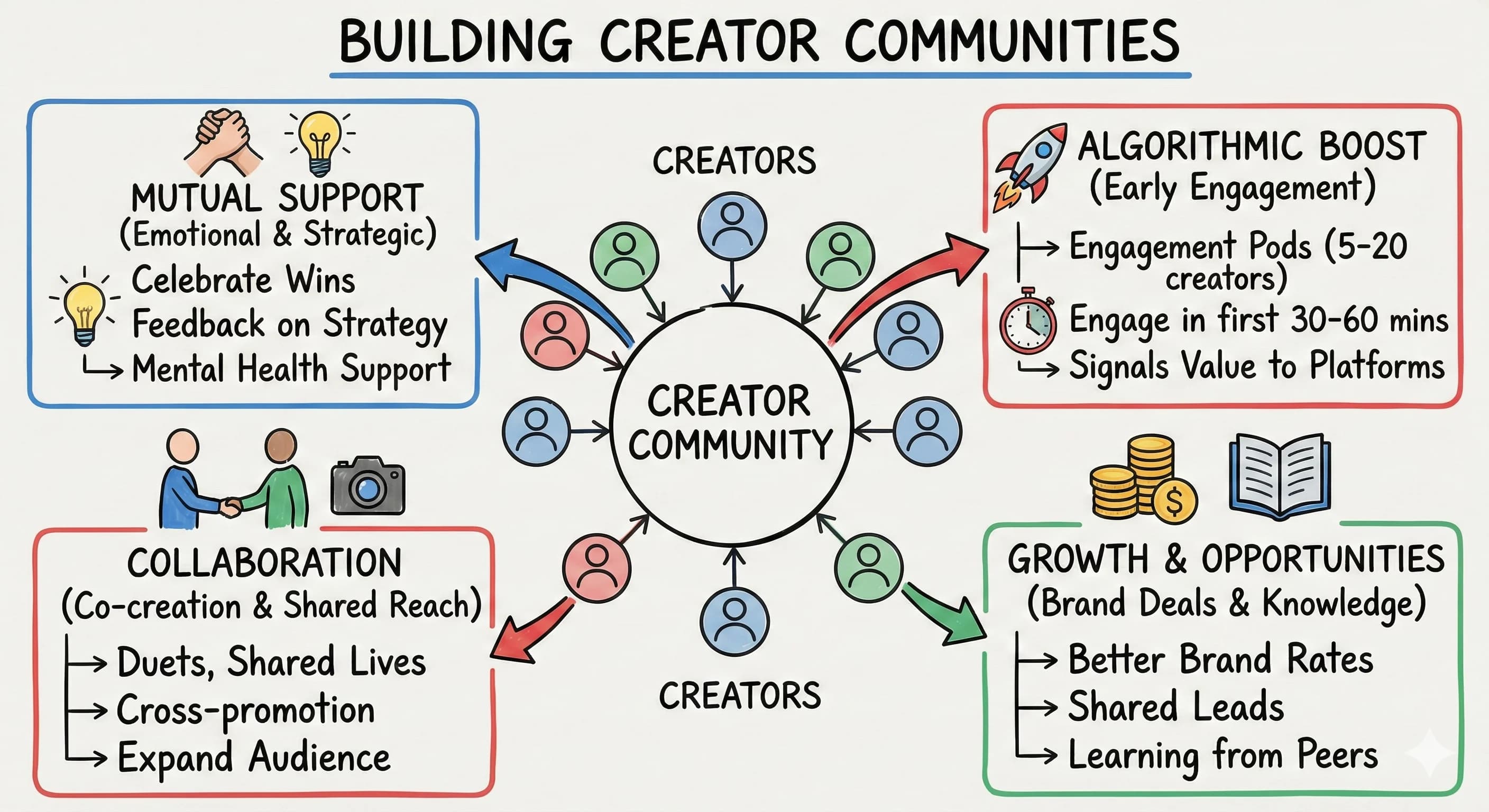 Building Creator Communities: How Content Creators Support Each Other on Instagram, TikTok & Facebook - Featured blog post image