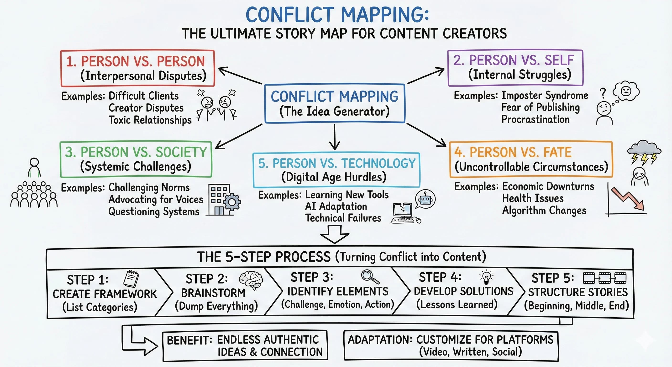 Conflict Mapping for Content Creators: The Ultimate Story Map Template - Blog post thumbnail