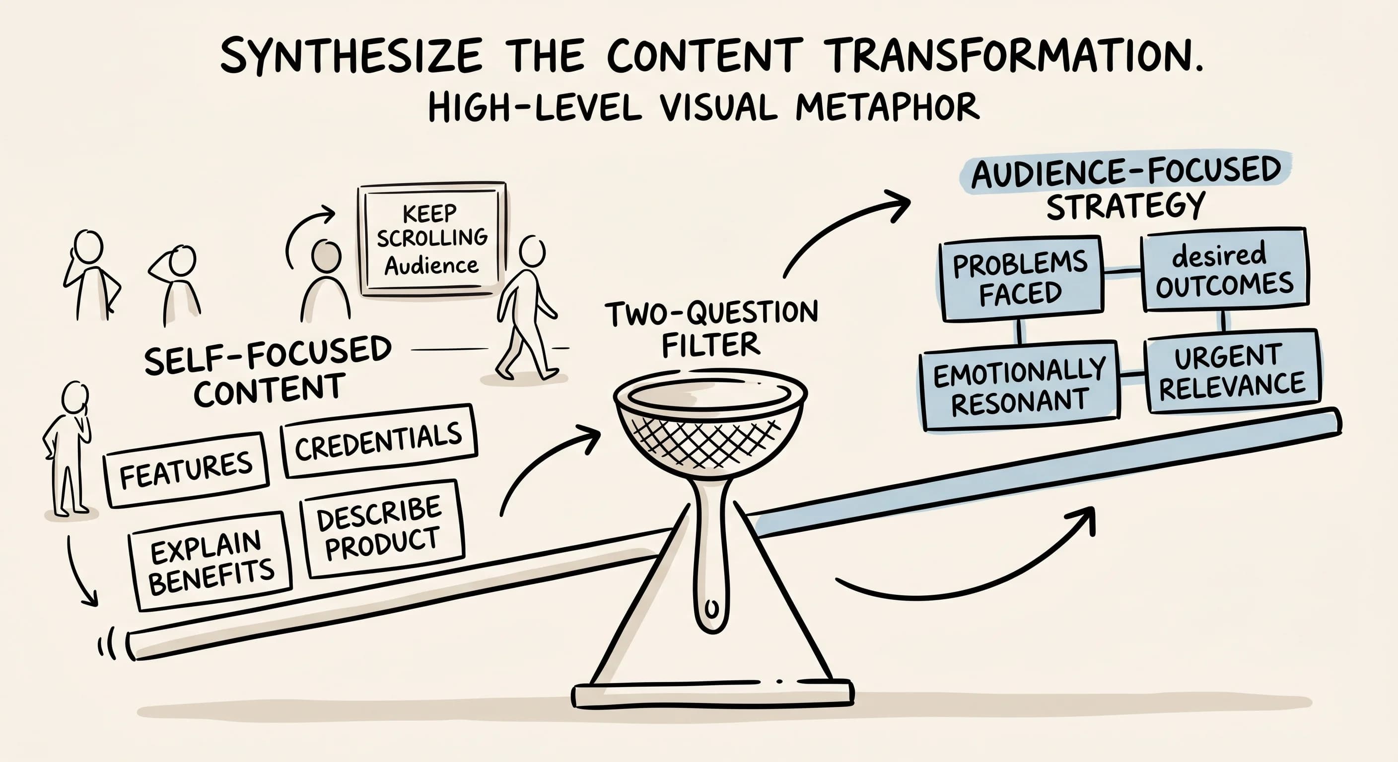 Create Content Your Target Audience Actually Needs With This Two-Question Filter - Featured blog post image