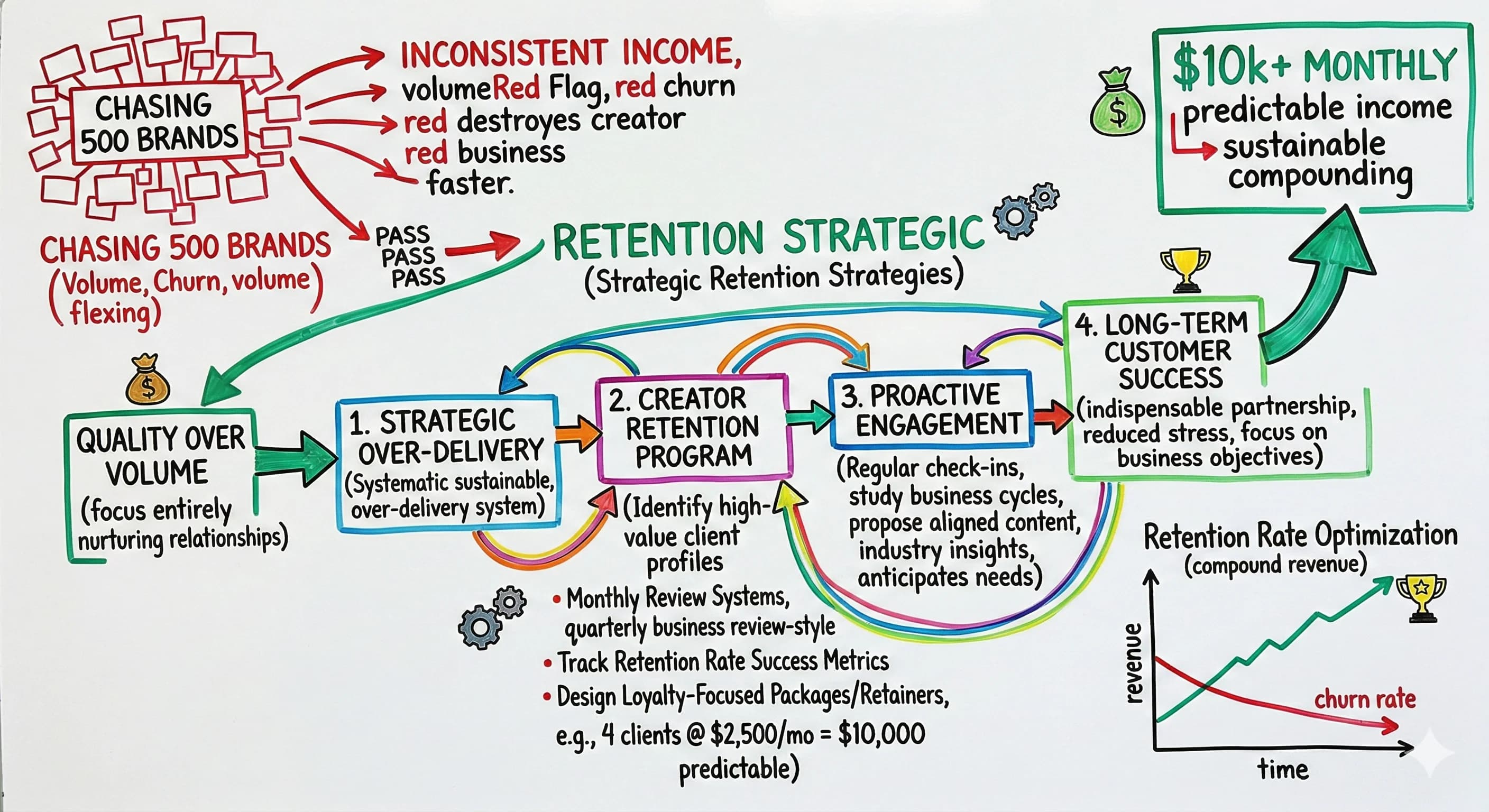 Customer Retention Strategies for Content Creators: Build Recurring Revenue with Fewer Clients - Featured blog post image