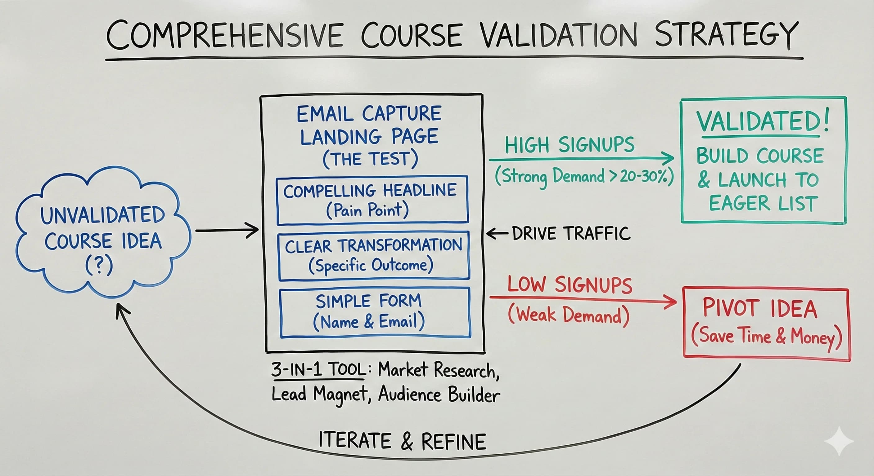 Email Capture Landing Page: Validate Your Online Course Before You Build It - Featured blog post image