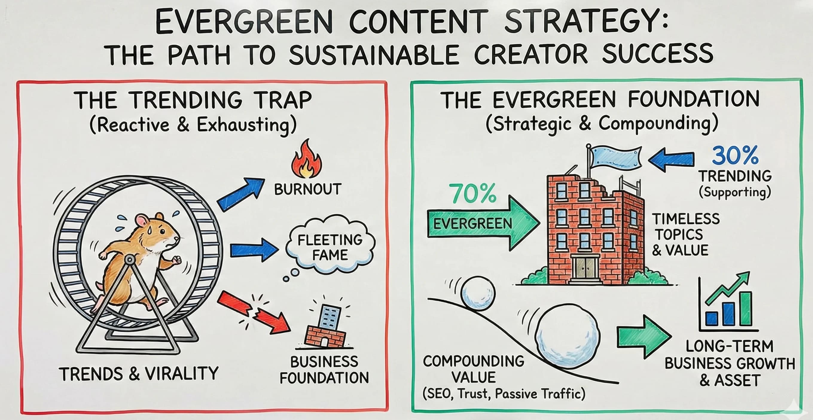 Evergreen Content Strategy: Build Sustainable Creator Success Beyond Trending Content - Featured blog post image