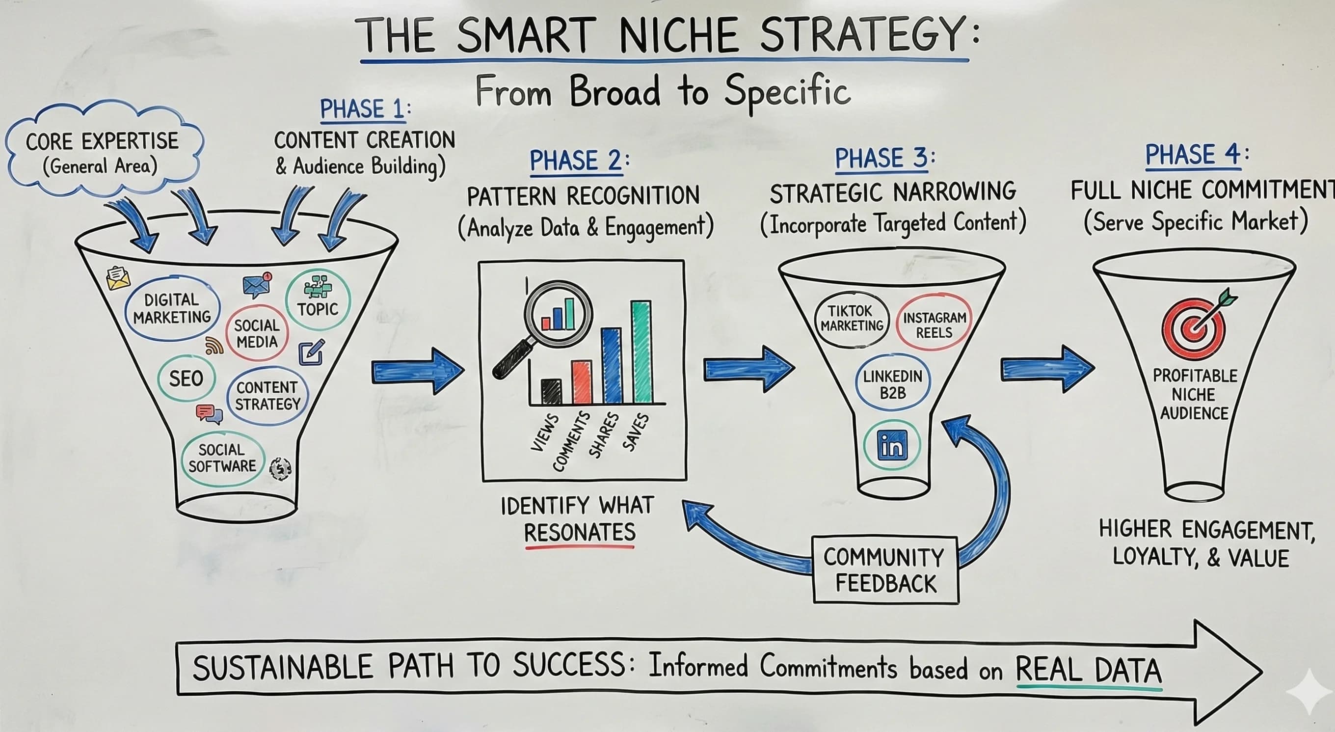 From Broad to Specific: The Smart Niche Strategy Every Content Creator Needs - Featured blog post image