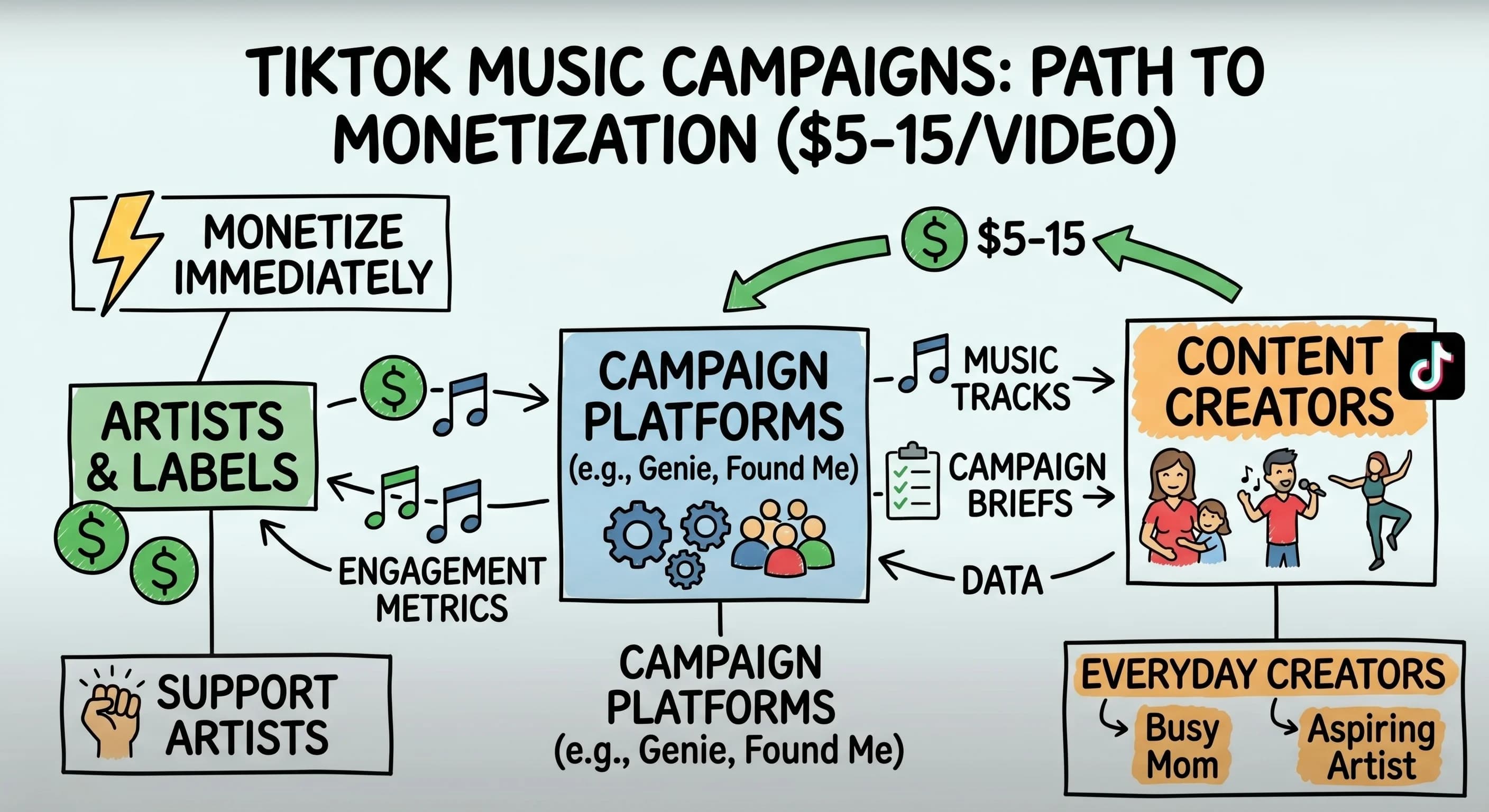 Get Paid $5-15 Per TikTok Video: Music Campaign Strategies for Content Creators - Featured blog post image