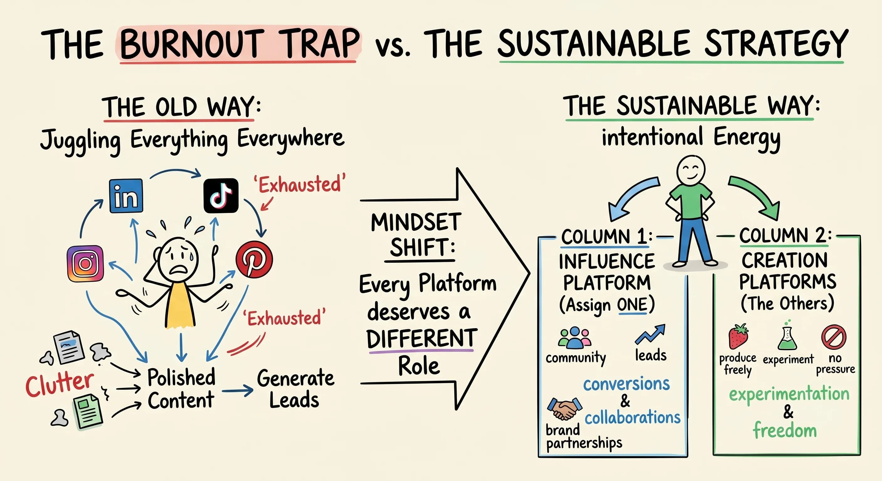 How to Choose the Right Social Media Platform: Separate Influencing from Content Creation by Channel - Featured blog post image