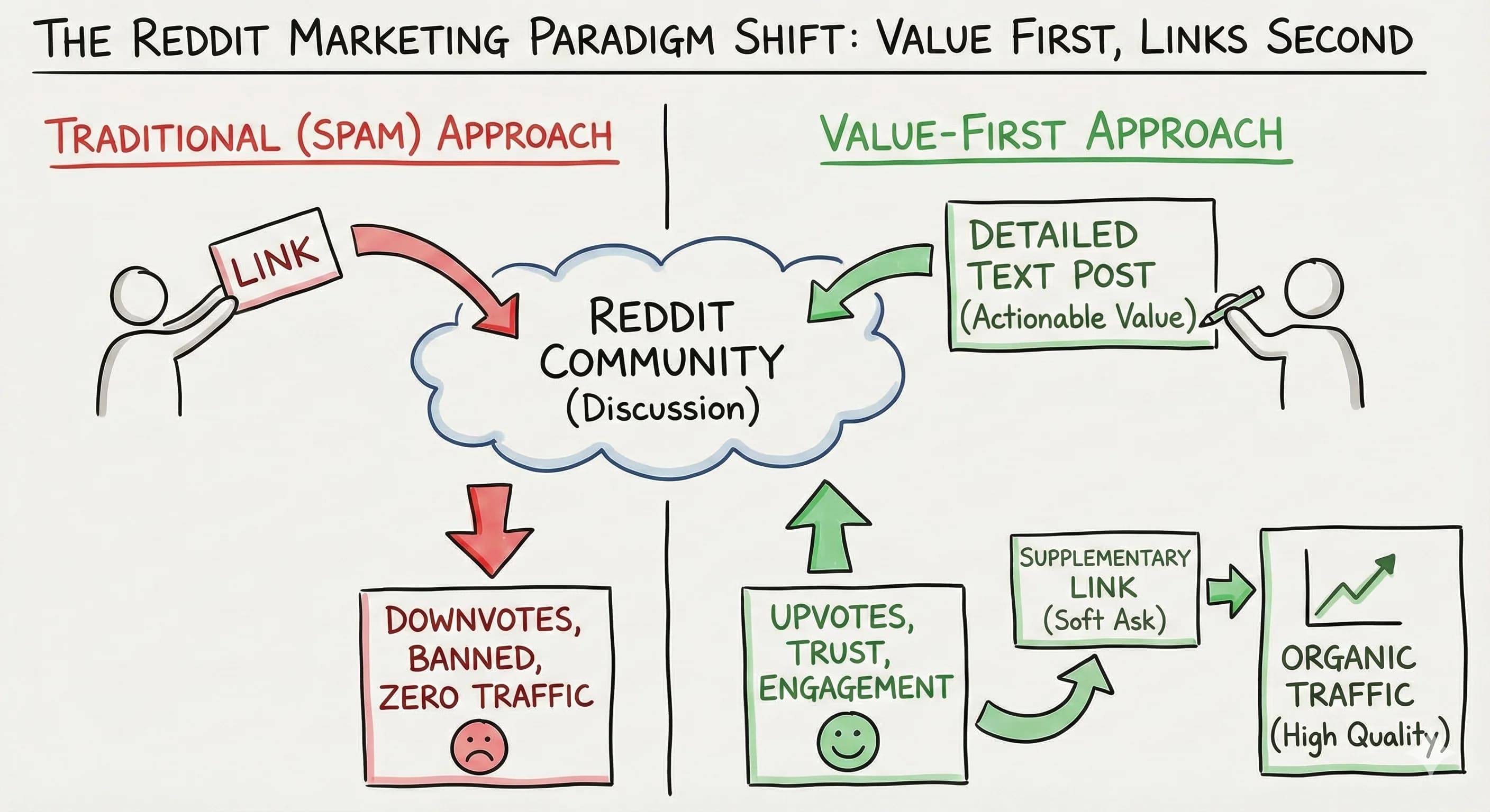 How to Market on Reddit Without Getting Banned: The Value-First Content Strategy for Content Creators - Featured blog post image
