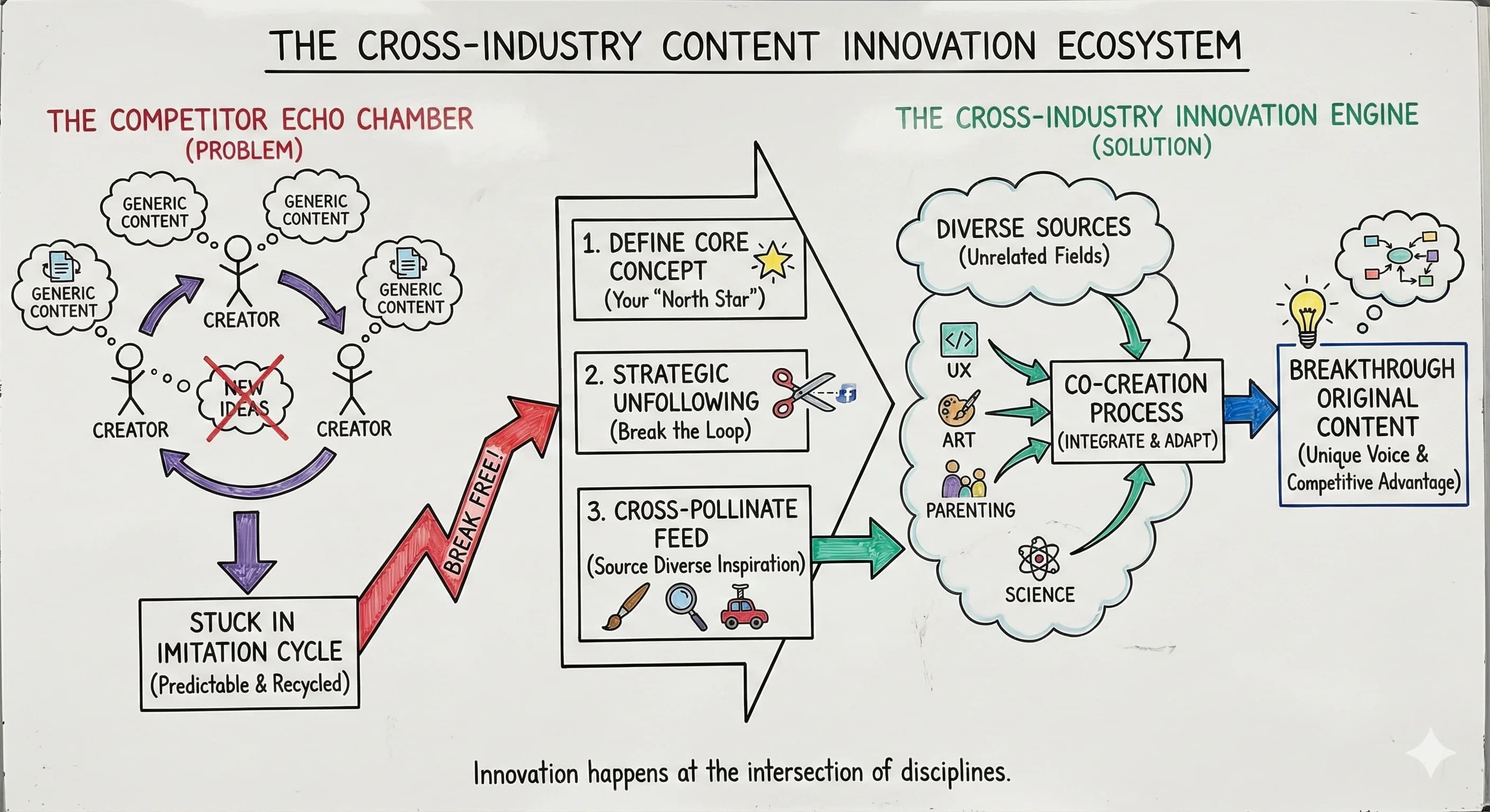 How to Source Innovation: Break Free from Competitor Crowdsourcing for Original Content Creation