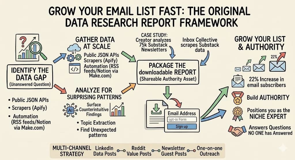 How to Use a Data Research Report as a Lead Magnet to Grow Your Email List Fast - Featured blog post image