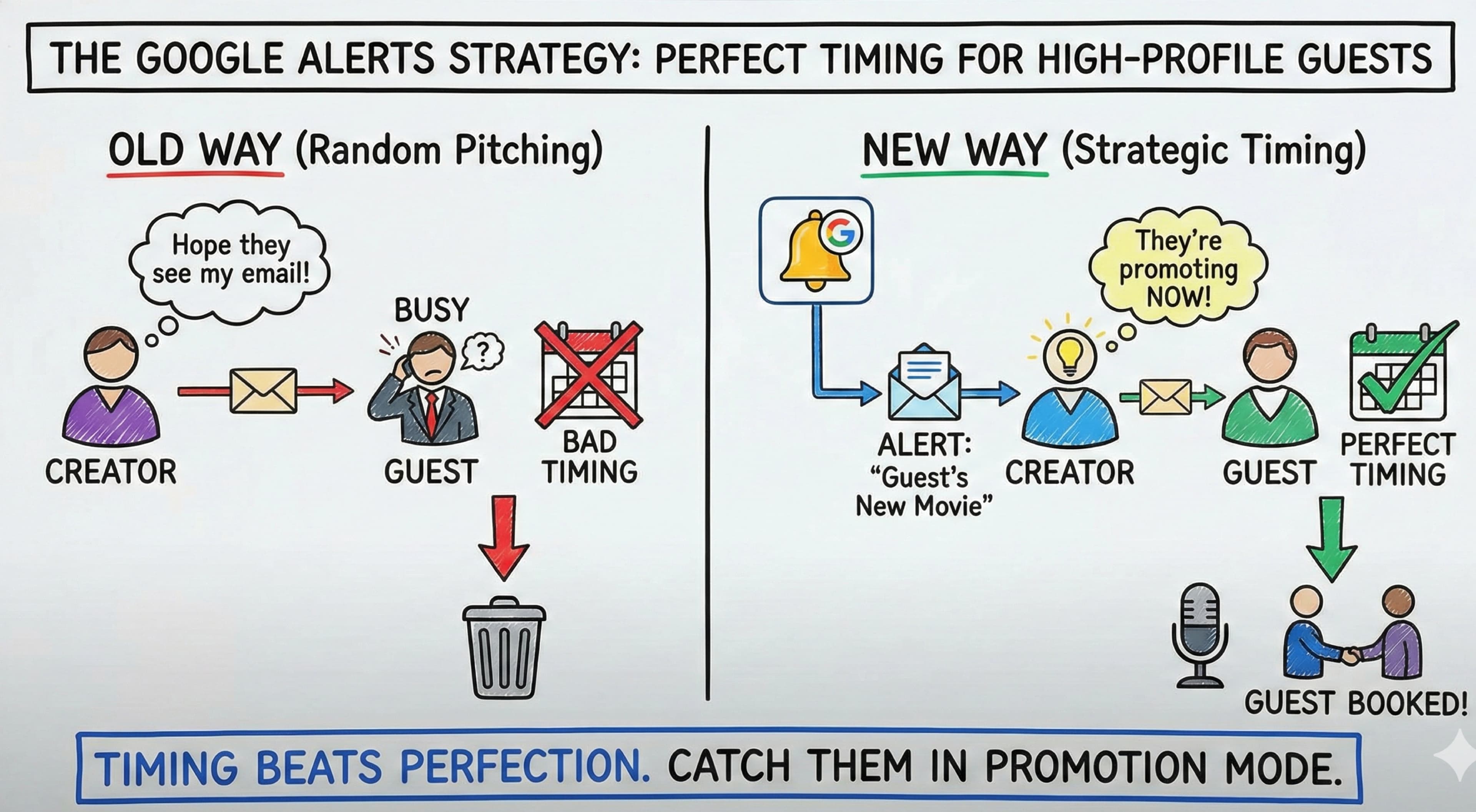 How to Use Google Alerts for Marketing: Land High-Profile Guests with Strategic Timing