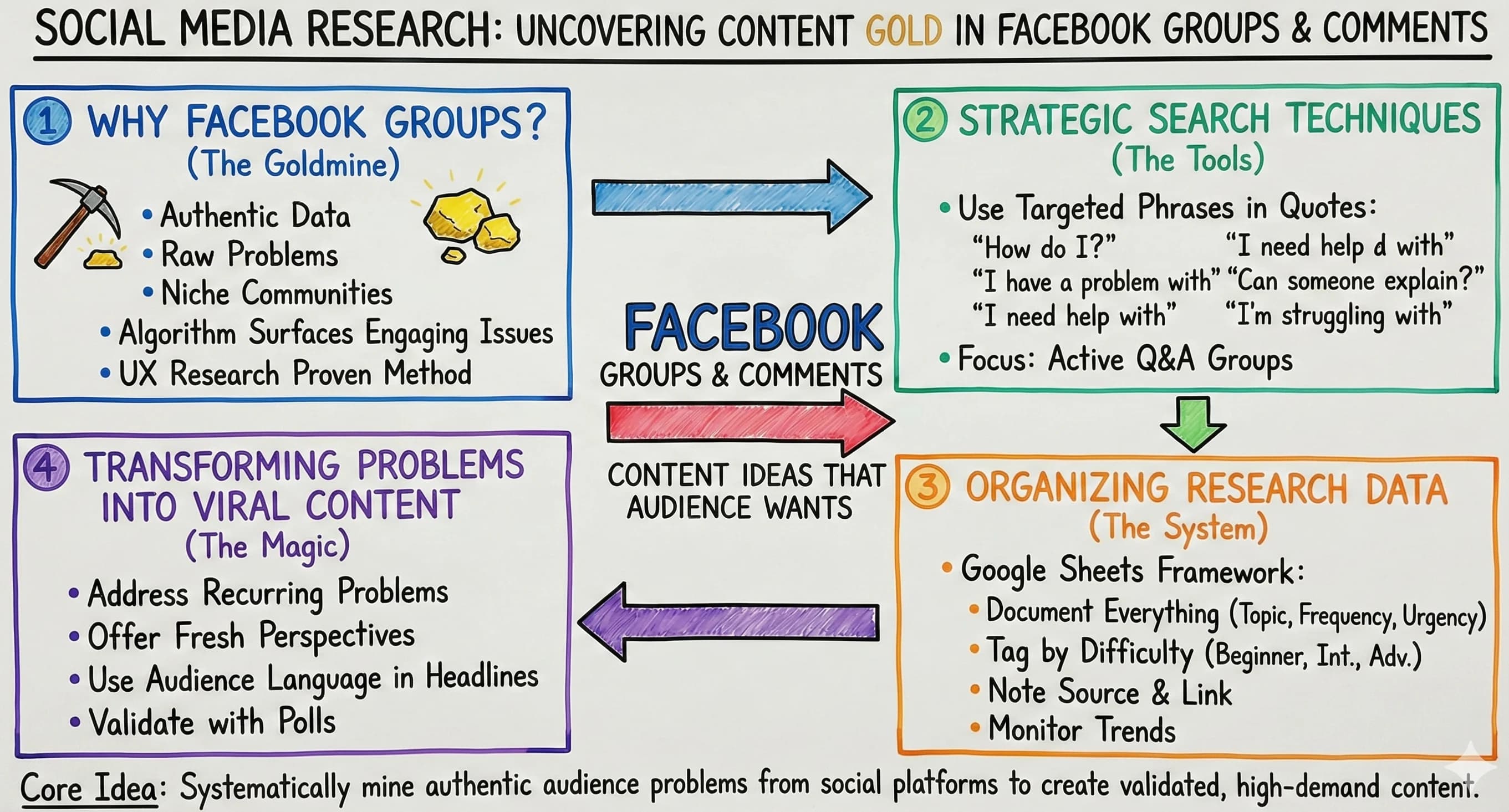 How to Use Social Media Research to Uncover Content Gold Hidden in Facebook Groups - Featured blog post image