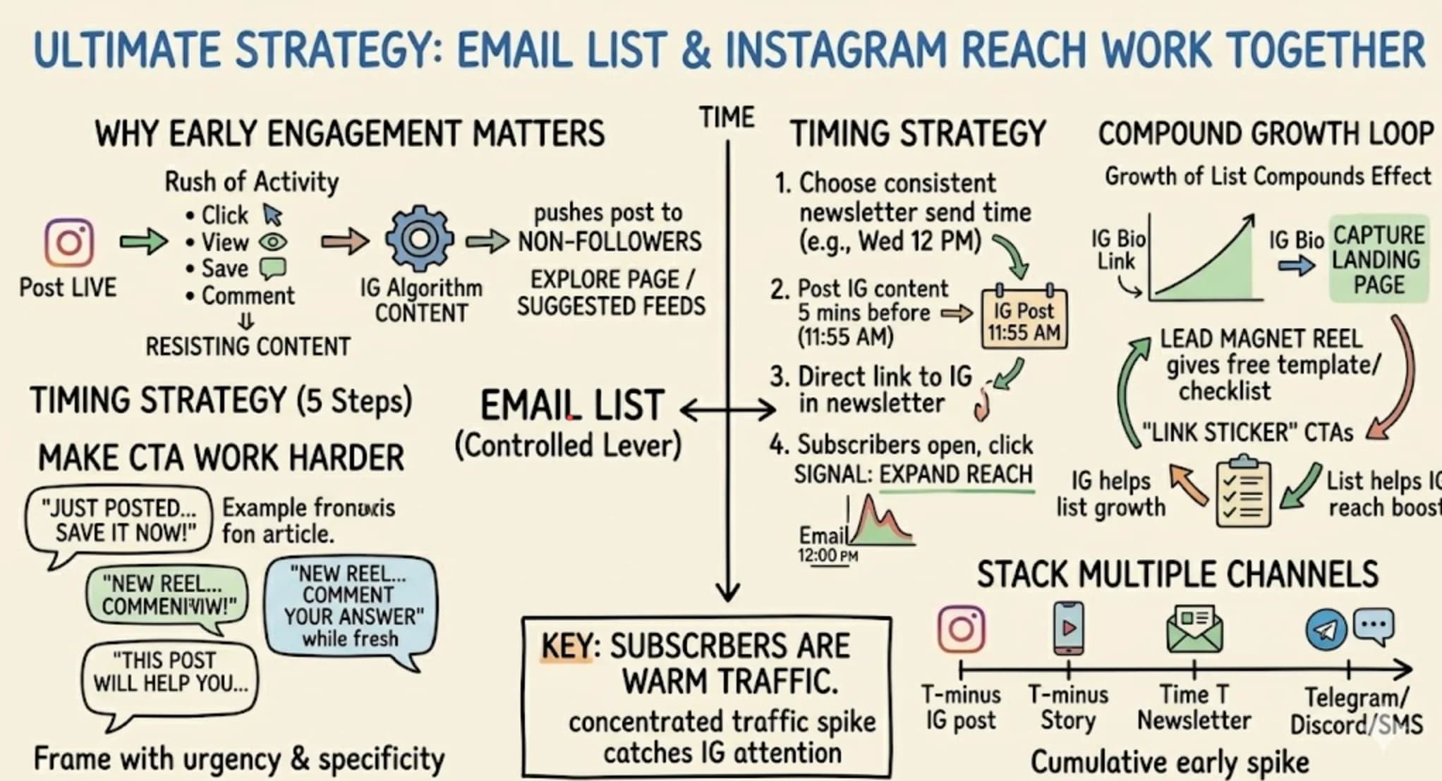 How to Use Your Email List to Instantly Boost Instagram Reach With Newsletter Timing - Featured blog post image