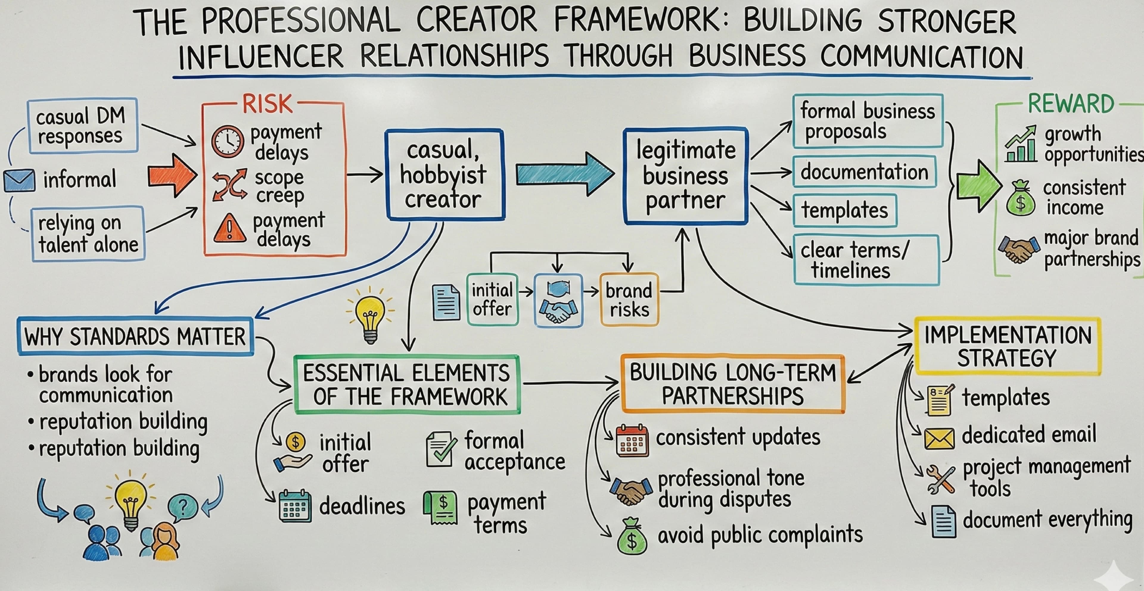 Professional Creator Framework: Building Stronger Influencer Relationships Through Strategic Brand Communication - Featured blog post image