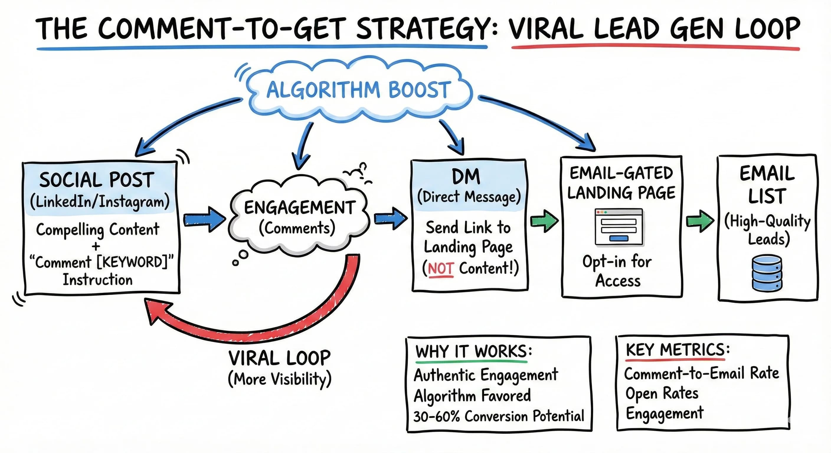 The Comment-to-Get Strategy: Proven Lead Generation Strategies for LinkedIn & Instagram Content Marketing - Featured blog post image