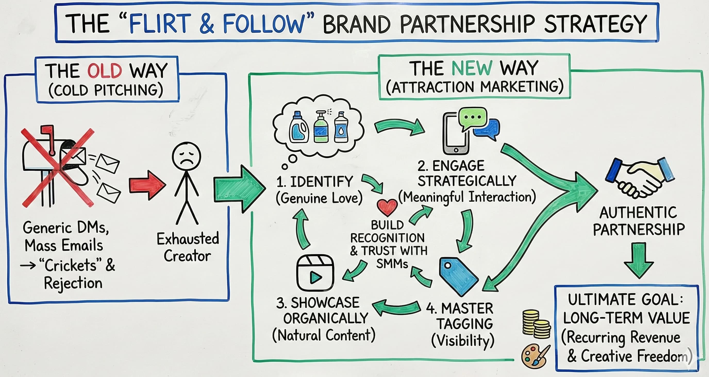 The Flirt and Follow Strategy: How Instagram Influencers Build Authentic Brand Partnerships - Featured blog post image