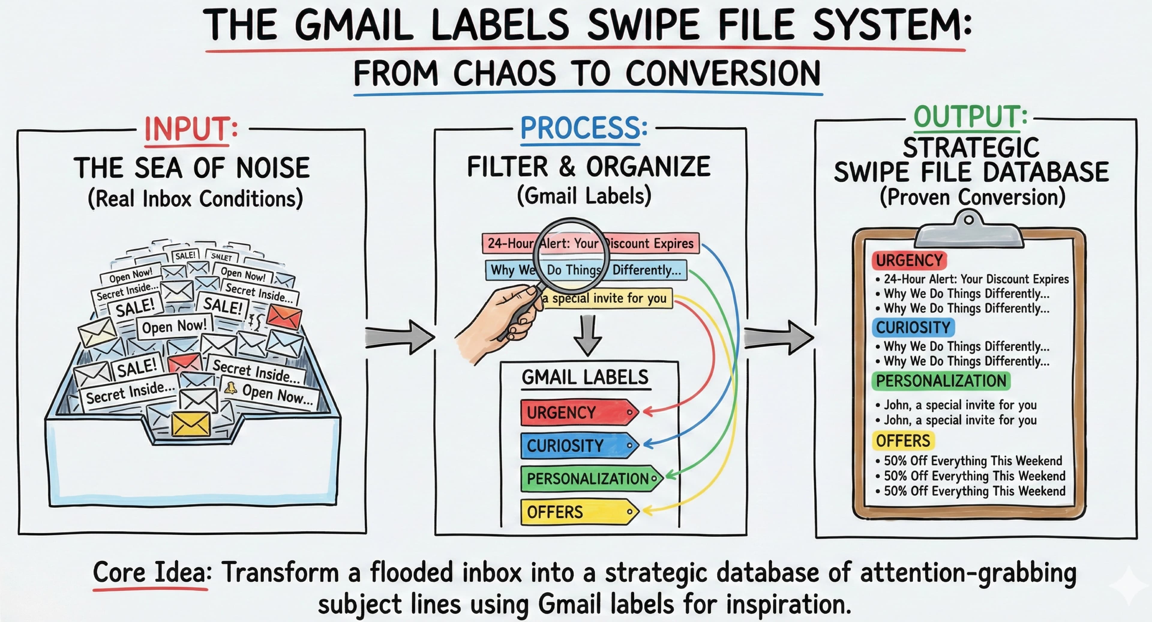 The Gmail Labels Swipe File System: How to Build a Database of High-Converting Email Subject Lines