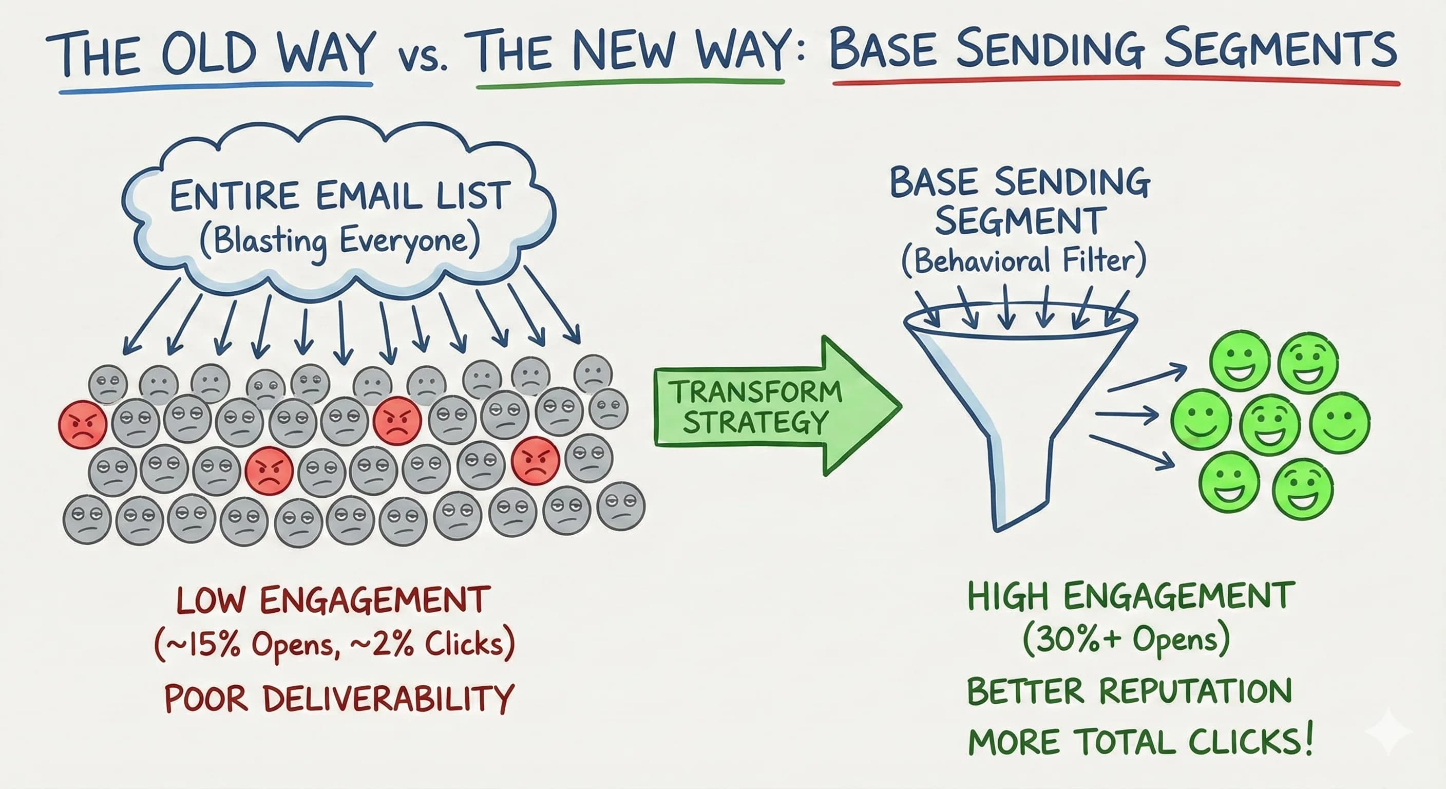 Transform Your Email Marketing Strategy with Base Sending Segments: The Secret to Higher Engagement Rates