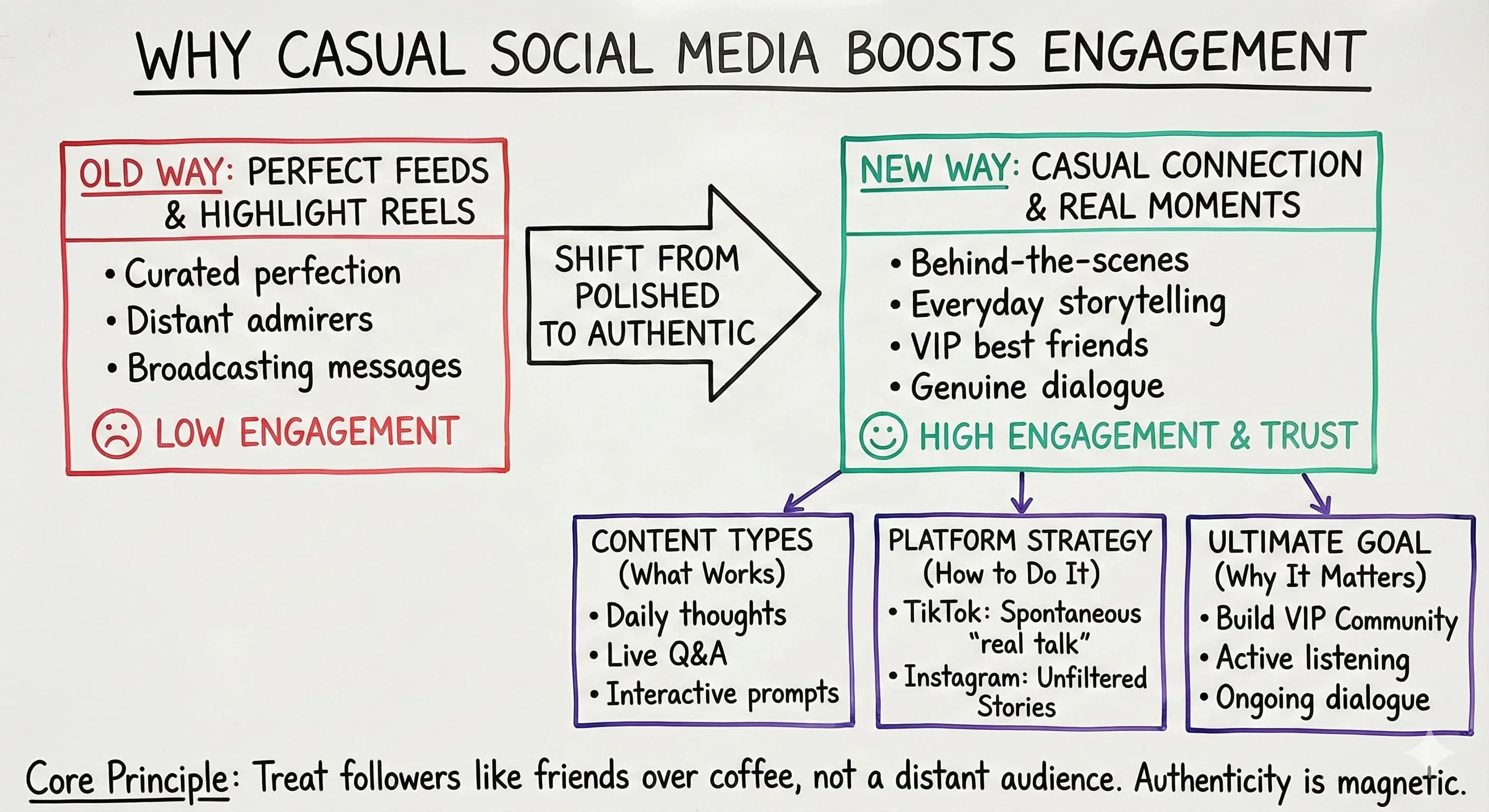 Why Casual Social Media Content Boosts Engagement for Content Creators - Featured blog post image