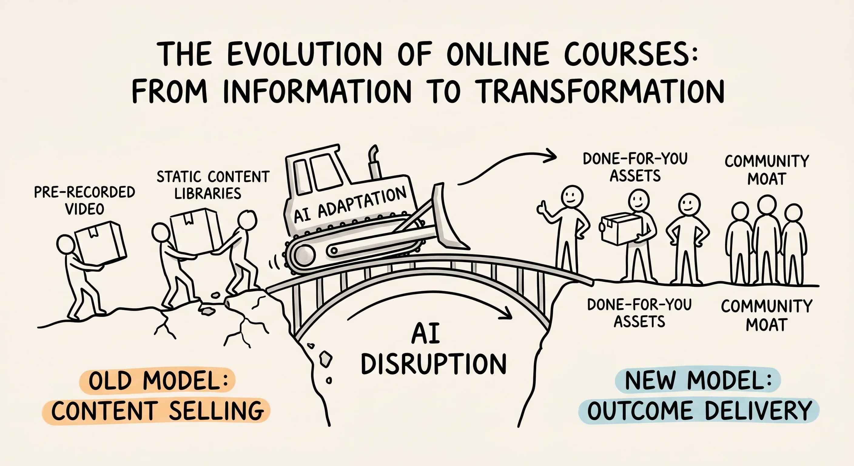 Will AI Replace Online Courses? What Course Creators Must Do Now - Featured blog post image