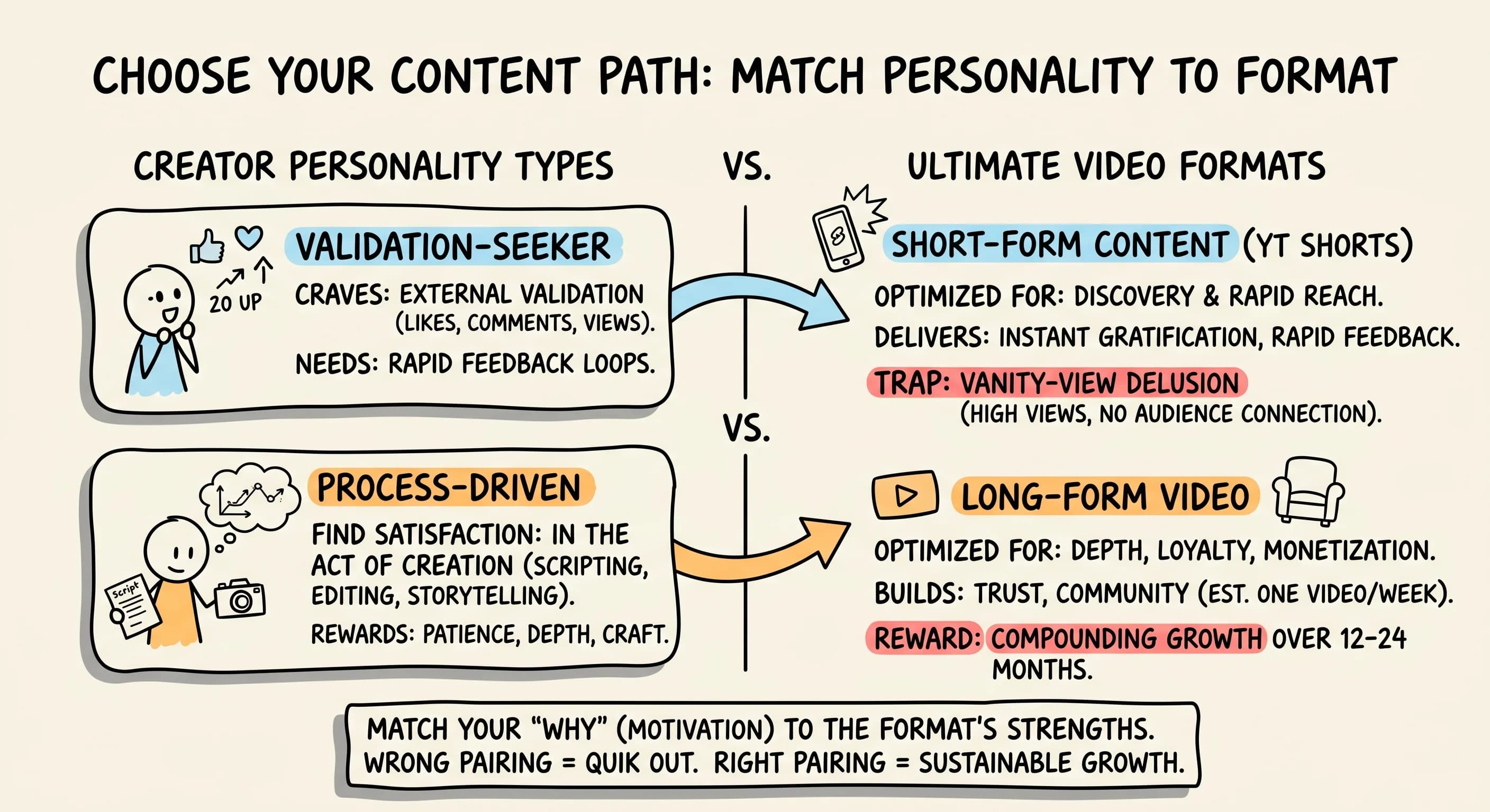 YouTube Shorts vs Long-Form Content: Which Fits Your Creator Personality - Blog post thumbnail