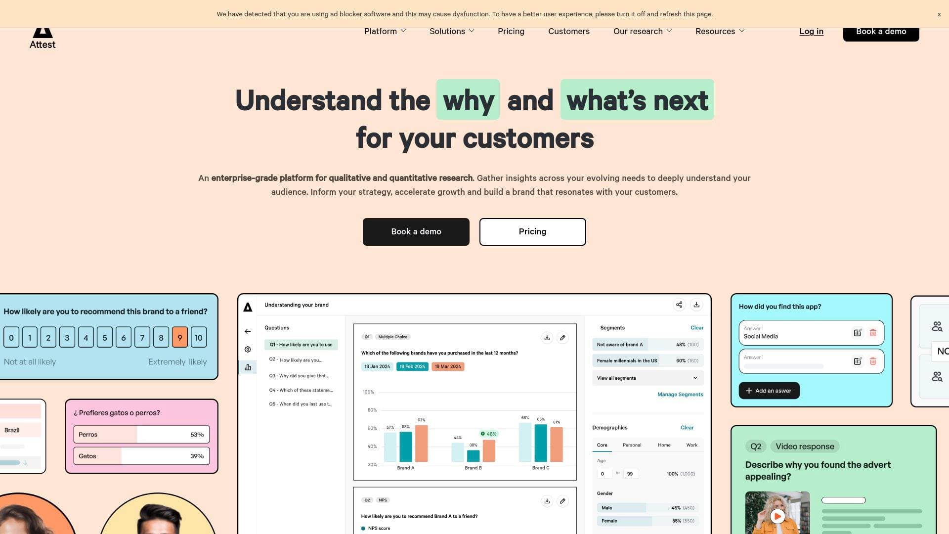 Attest interface screenshot showing main features and user interface