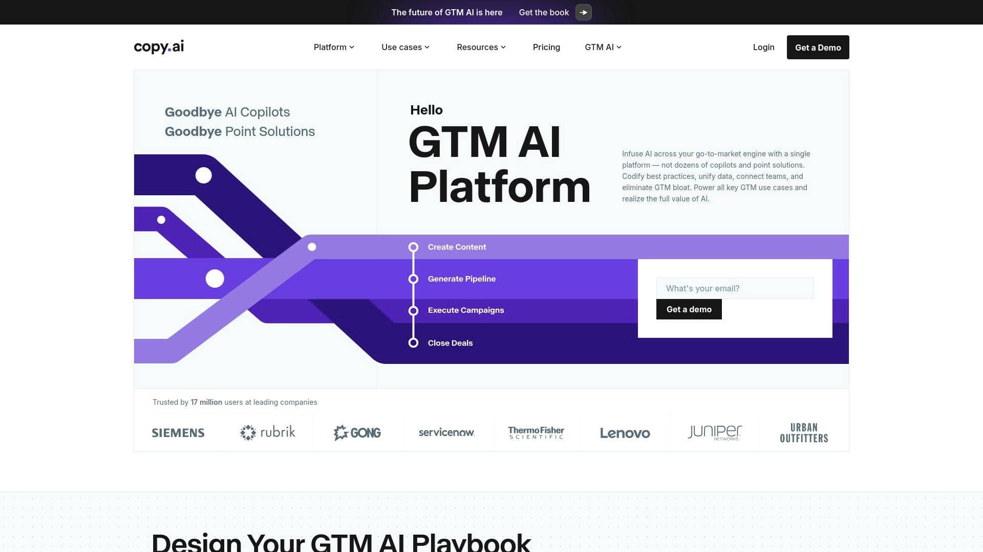A screenshot of CopyAI