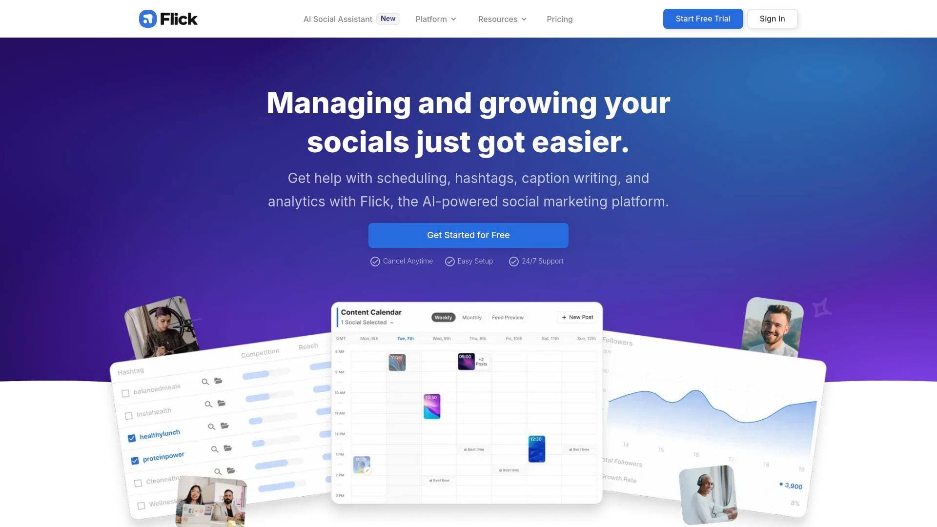 A screenshot of Flick