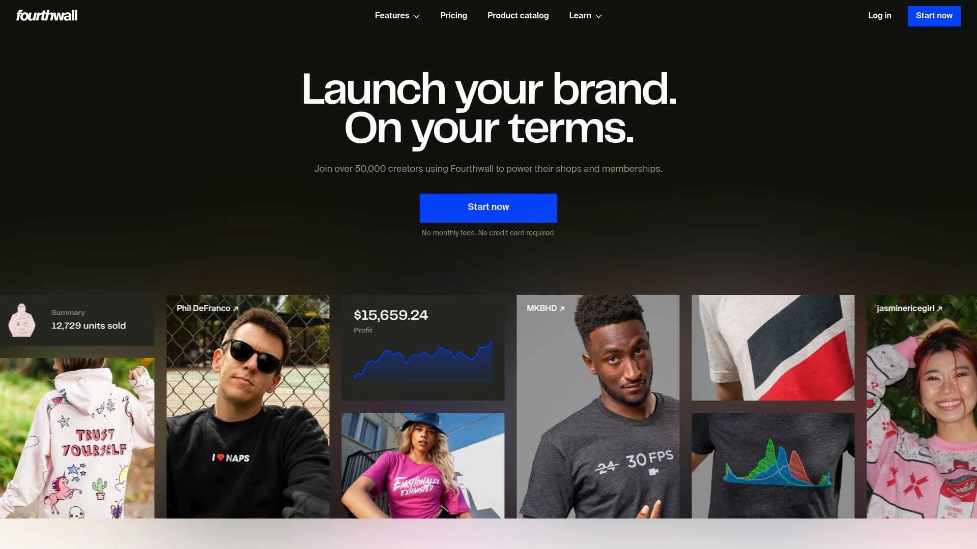 A screenshot of Fourthwall