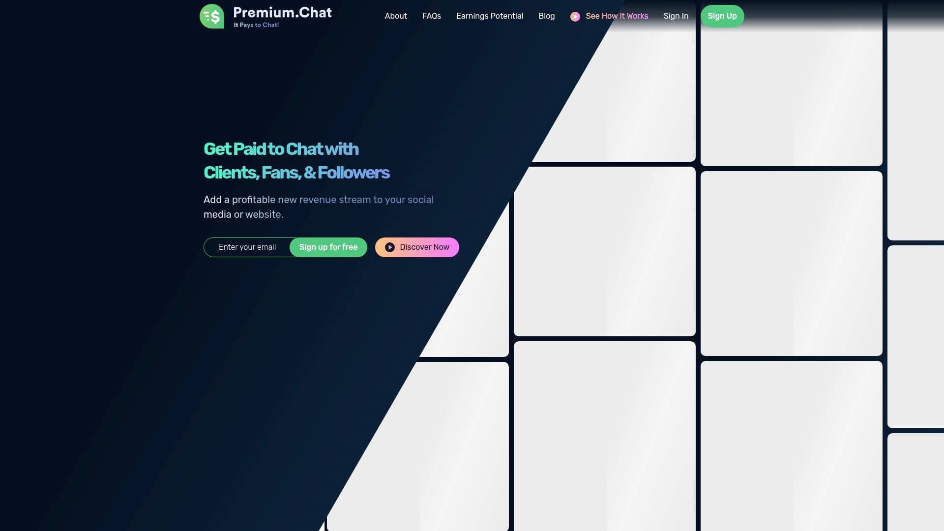 A screenshot of Premium.Chat