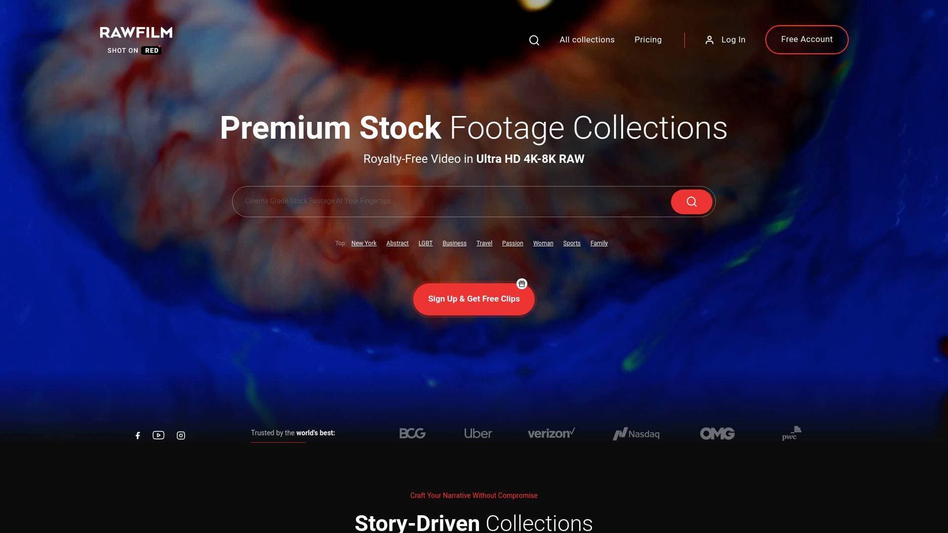 RawFilm interface screenshot showing main features and user interface