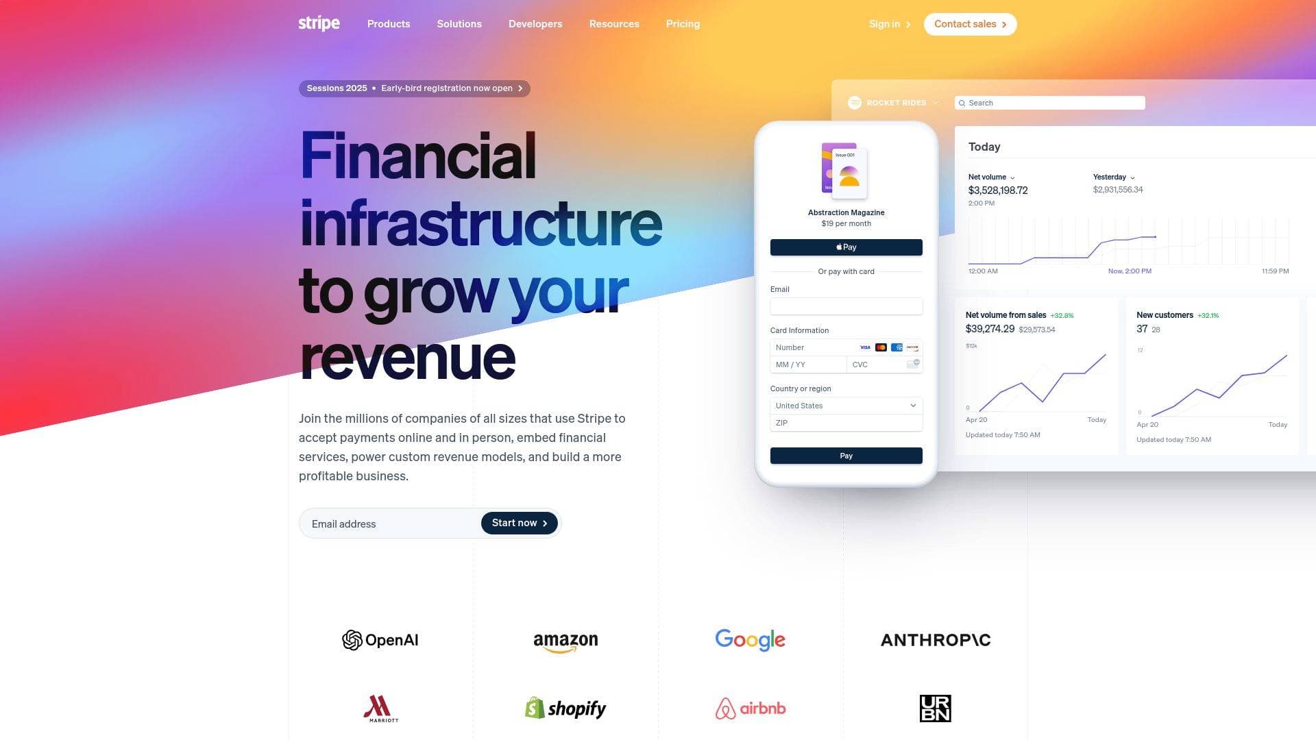 A screenshot of Stripe
