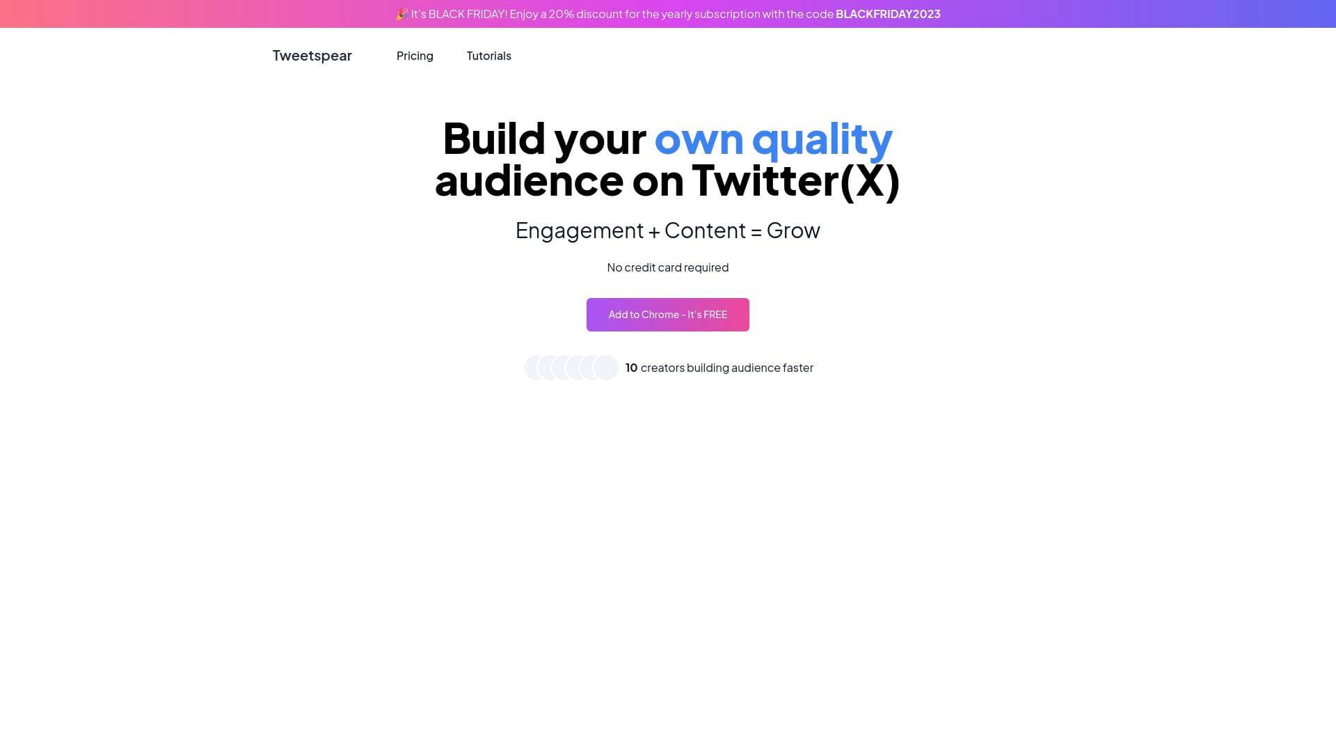 Tweetspear interface screenshot showing main features and user interface