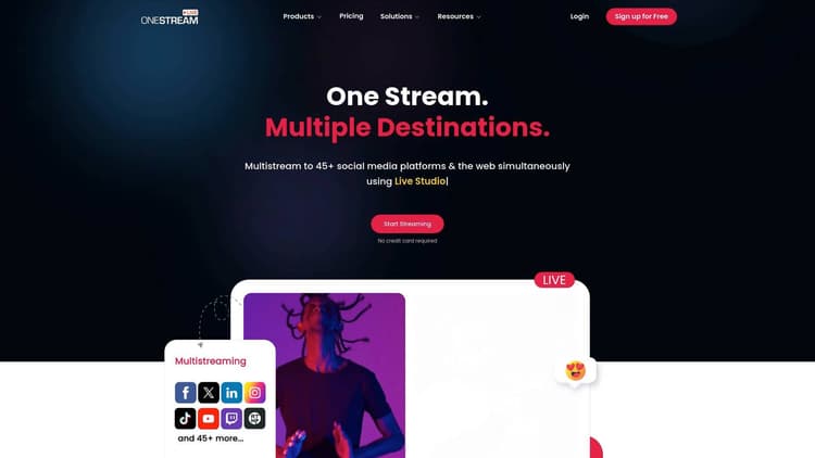 OneStream Live: Stream once, reach 45+ platforms instantly ...